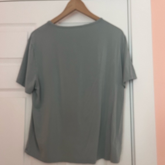 Cozy Earth Bamboo Stretch knit lounge Women's Short Sleeve Tee - Brook - Picture 3 of 5